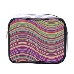 Wave Abstract Happy Background Mini Toiletries Bags