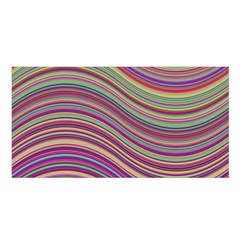 Wave Abstract Happy Background Satin Shawl