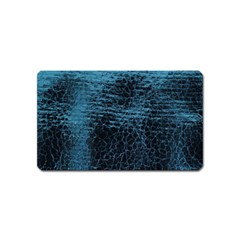 Blue Black Shiny Fabric Pattern Magnet (name Card) by BangZart