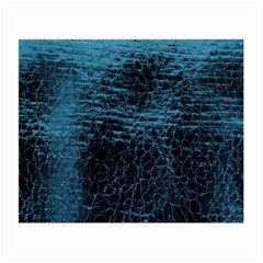 Blue Black Shiny Fabric Pattern Small Glasses Cloth by BangZart