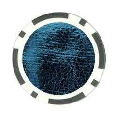 Blue Black Shiny Fabric Pattern Poker Chip Card Guard by BangZart