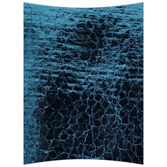 Blue Black Shiny Fabric Pattern Back Support Cushion