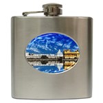 India Punjab Amritsar Sikh Hip Flask (6 oz) Front