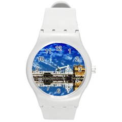 India Punjab Amritsar Sikh Round Plastic Sport Watch (m) by BangZart