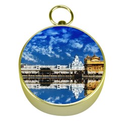 India Punjab Amritsar Sikh Gold Compasses by BangZart