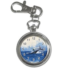 Whale Watercolor Sea Key Chain Watches by BangZart