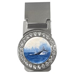 Whale Watercolor Sea Money Clips (cz) 