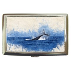 Whale Watercolor Sea Cigarette Money Cases by BangZart