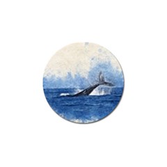 Whale Watercolor Sea Golf Ball Marker (10 Pack) by BangZart