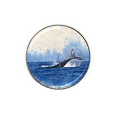 Whale Watercolor Sea Hat Clip Ball Marker by BangZart