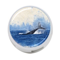 Whale Watercolor Sea 4-port Usb Hub (one Side) by BangZart