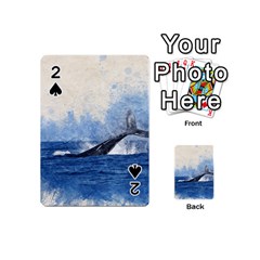 Whale Watercolor Sea Playing Cards 54 (mini) 