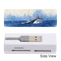 Whale Watercolor Sea Memory Card Reader (stick) 