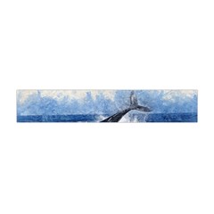 Whale Watercolor Sea Flano Scarf (mini) by BangZart