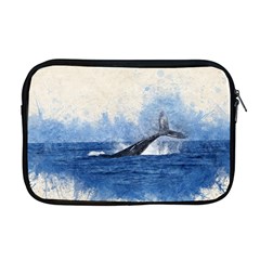 Whale Watercolor Sea Apple Macbook Pro 17  Zipper Case