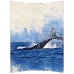 Whale Watercolor Sea Back Support Cushion