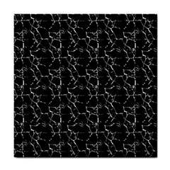 Black And White Textured Pattern Tile Coasters