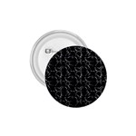 Black And White Textured Pattern 1.75  Buttons Front