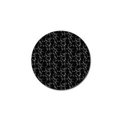 Black And White Textured Pattern Golf Ball Marker (4 Pack) by dflcprints