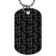 Black And White Textured Pattern Dog Tag (two Sides) by dflcprints