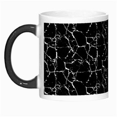 Black And White Textured Pattern Morph Mugs by dflcprints