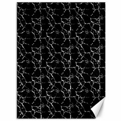 Black And White Textured Pattern Canvas 36  x 48  