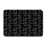 Black And White Textured Pattern Small Doormat  24 x16  Door Mat