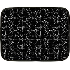 Black And White Textured Pattern Fleece Blanket (mini) by dflcprints