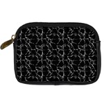 Black And White Textured Pattern Digital Camera Cases Front