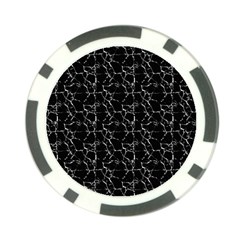 Black And White Textured Pattern Poker Chip Card Guard (10 Pack) by dflcprints