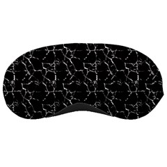 Black And White Textured Pattern Sleeping Masks by dflcprints