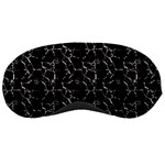 Black And White Textured Pattern Sleeping Masks Front