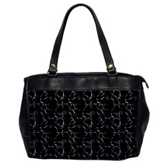 Black And White Textured Pattern Office Handbags