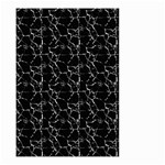 Black And White Textured Pattern Small Garden Flag (Two Sides) Front