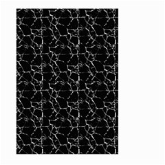 Black And White Textured Pattern Large Garden Flag (Two Sides)