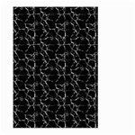 Black And White Textured Pattern Large Garden Flag (Two Sides) Front