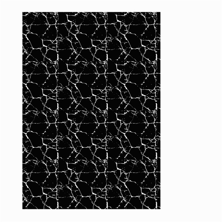 Black And White Textured Pattern Large Garden Flag (Two Sides)