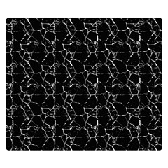 Black And White Textured Pattern Double Sided Flano Blanket (Small) 