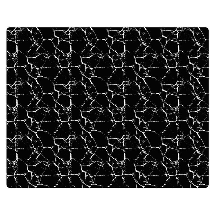 Black And White Textured Pattern Double Sided Flano Blanket (Medium) 