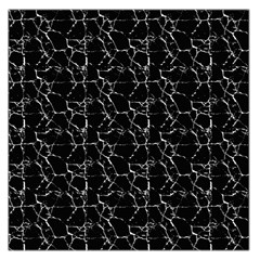 Black And White Textured Pattern Large Satin Scarf (Square)