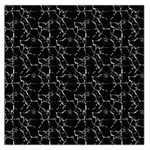 Black And White Textured Pattern Large Satin Scarf (Square) Front