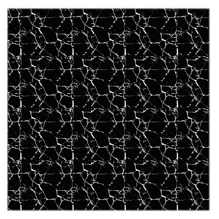 Black And White Textured Pattern Large Satin Scarf (Square)