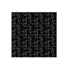 Black And White Textured Pattern Satin Bandana Scarf