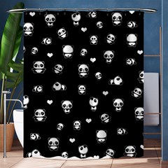 Panda Pattern Shower Curtain 60  X 72  (medium)  by Valentinaart