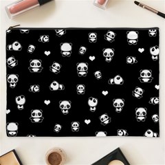 Panda Pattern Cosmetic Bag (xxxl)  by Valentinaart