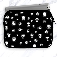 Panda Pattern Apple Ipad 2/3/4 Zipper Cases by Valentinaart