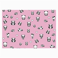 Panda Pattern Large Glasses Cloth by Valentinaart