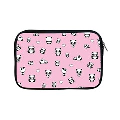 Panda Pattern Apple Ipad Mini Zipper Cases by Valentinaart