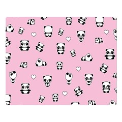 Panda Pattern Double Sided Flano Blanket (large)  by Valentinaart