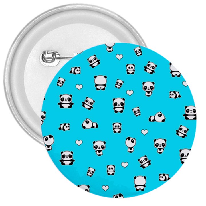 Panda pattern 3  Buttons